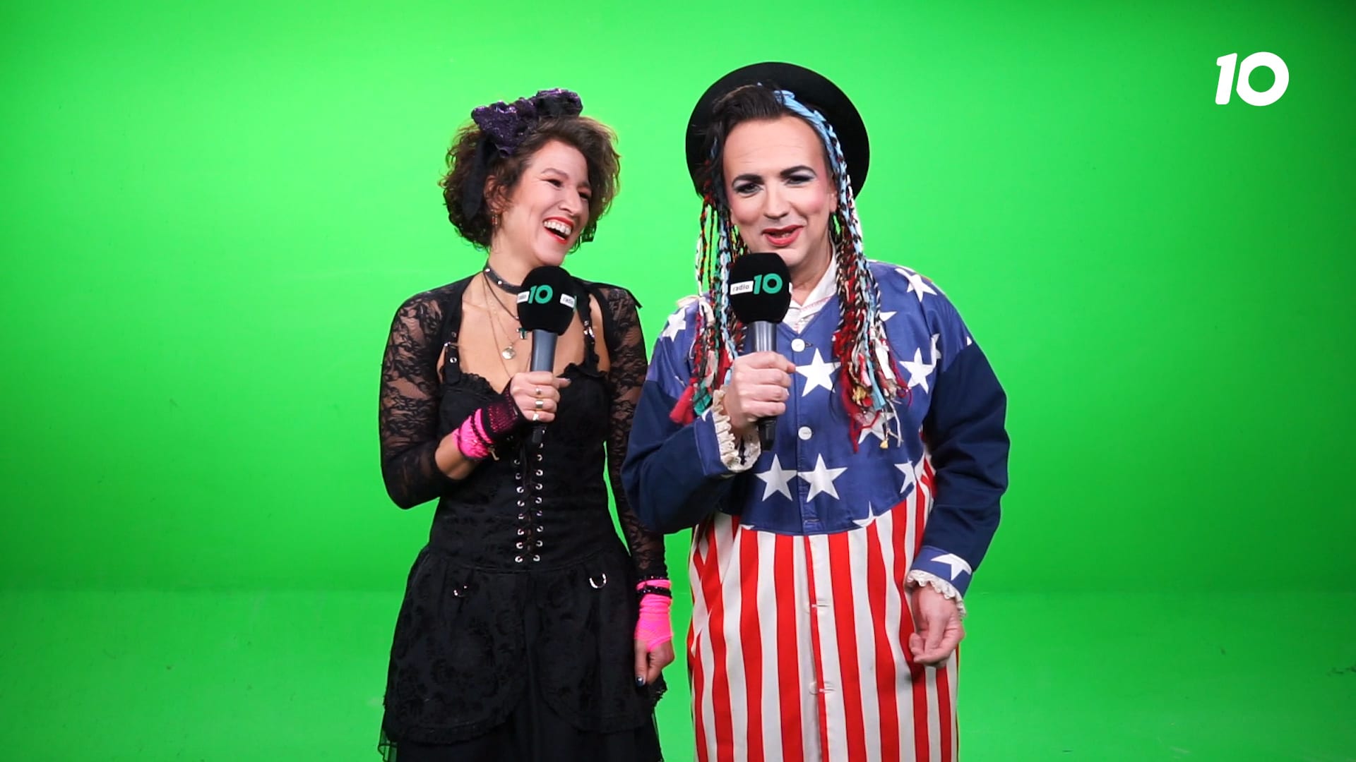 Gerard en Evelien worden Boy George en Madonna