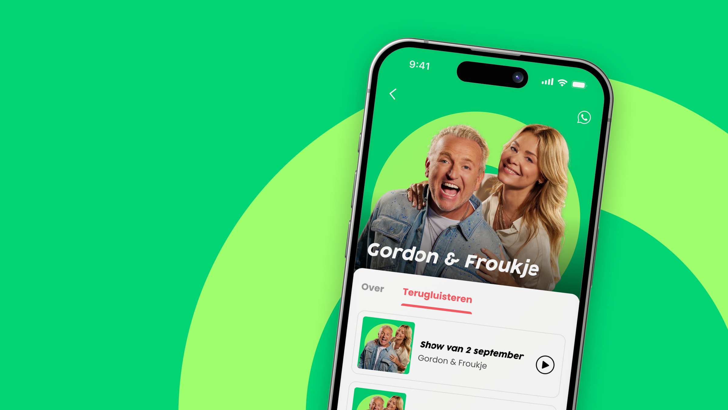 Download de Radio 10 app!