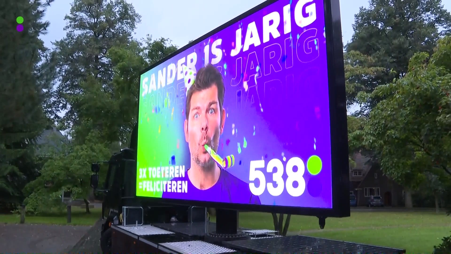 Sander krijgt een billboard!