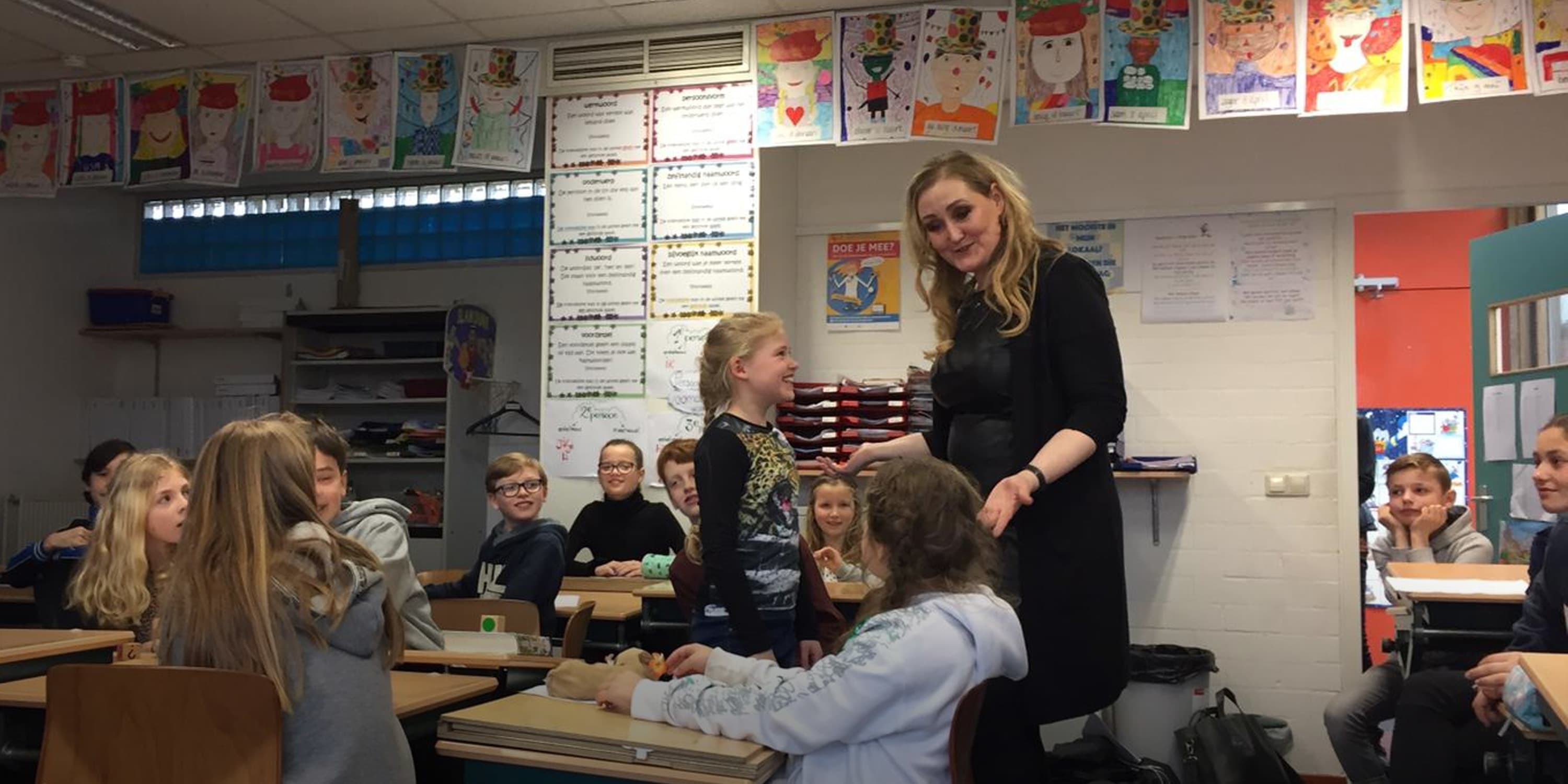 Hannelore geeft les!