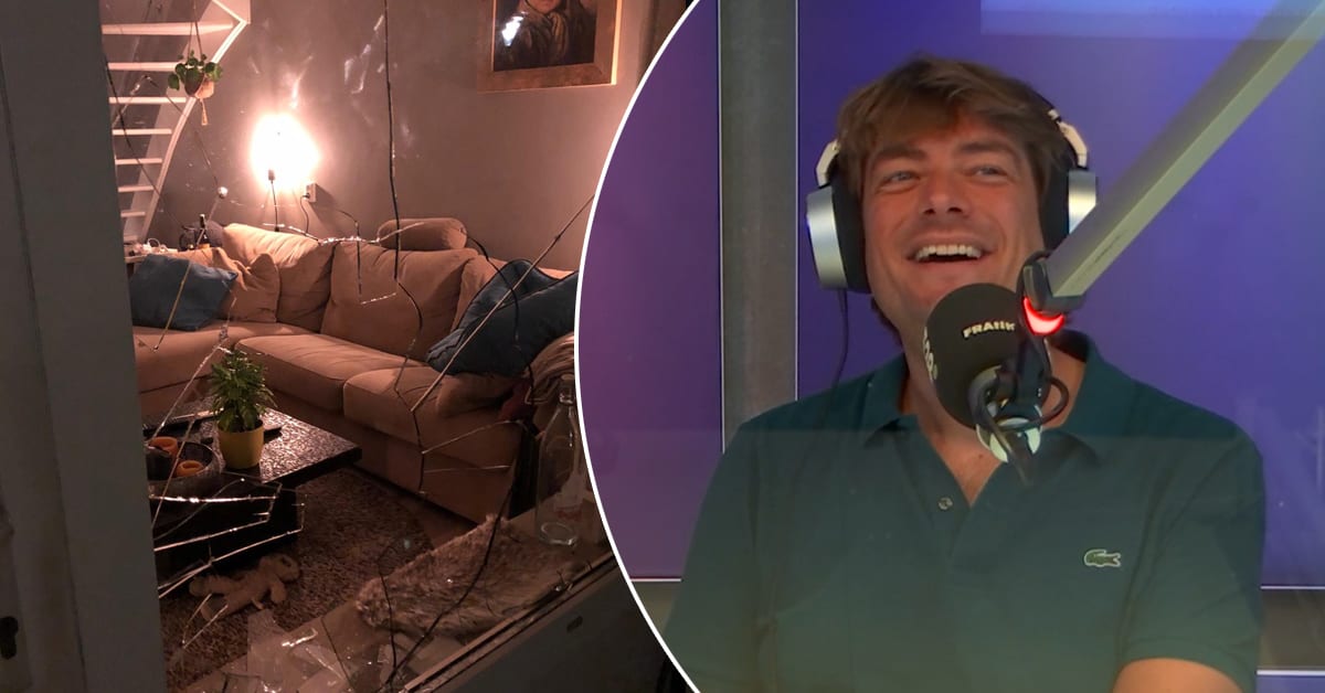 'M'n dronken vriend gooide een tuinstoel door ons raam!'