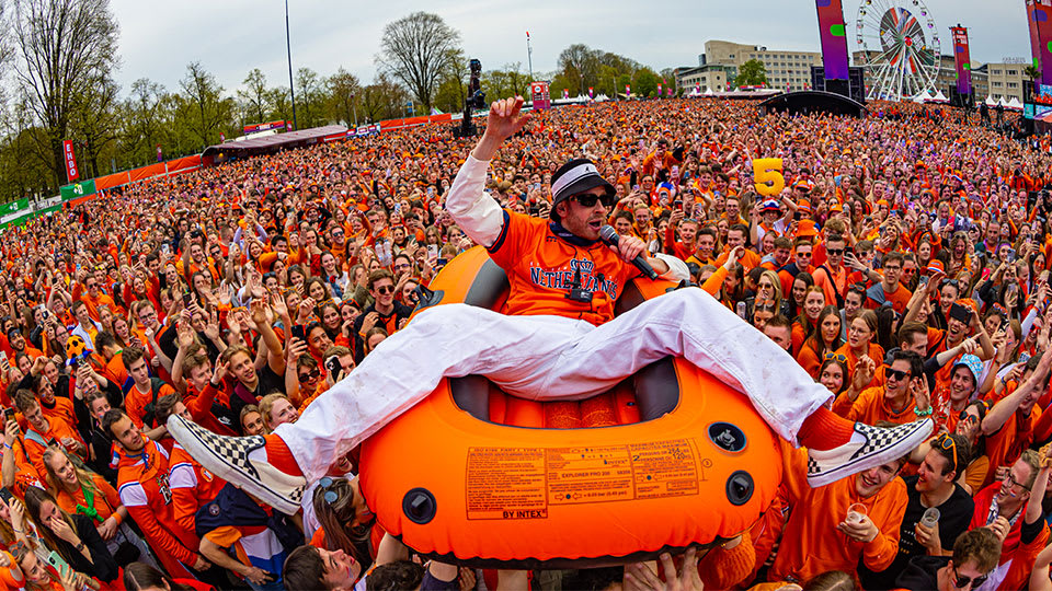 The Dean en Tobias Camman op 538 Koningsdag