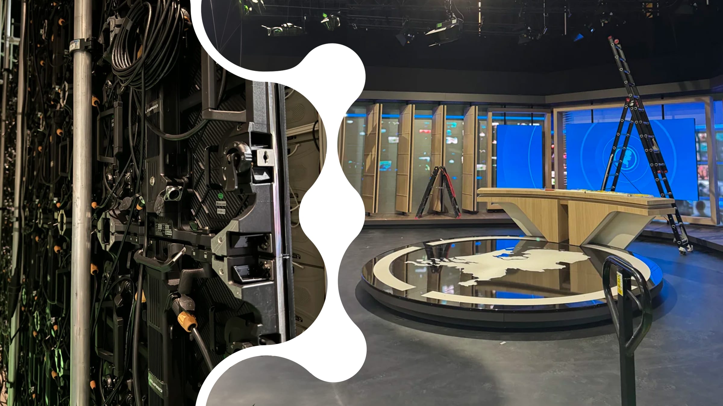 Een compleet nieuwe tv-studio, hoe bouw je die eigenlijk? 