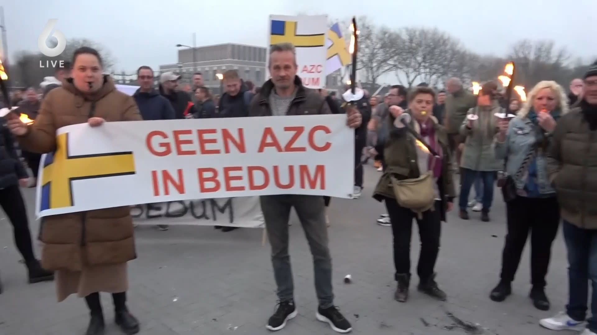 Protesten tegen AZC: 'Wij voelen ons het afvoerputje van Nederland'