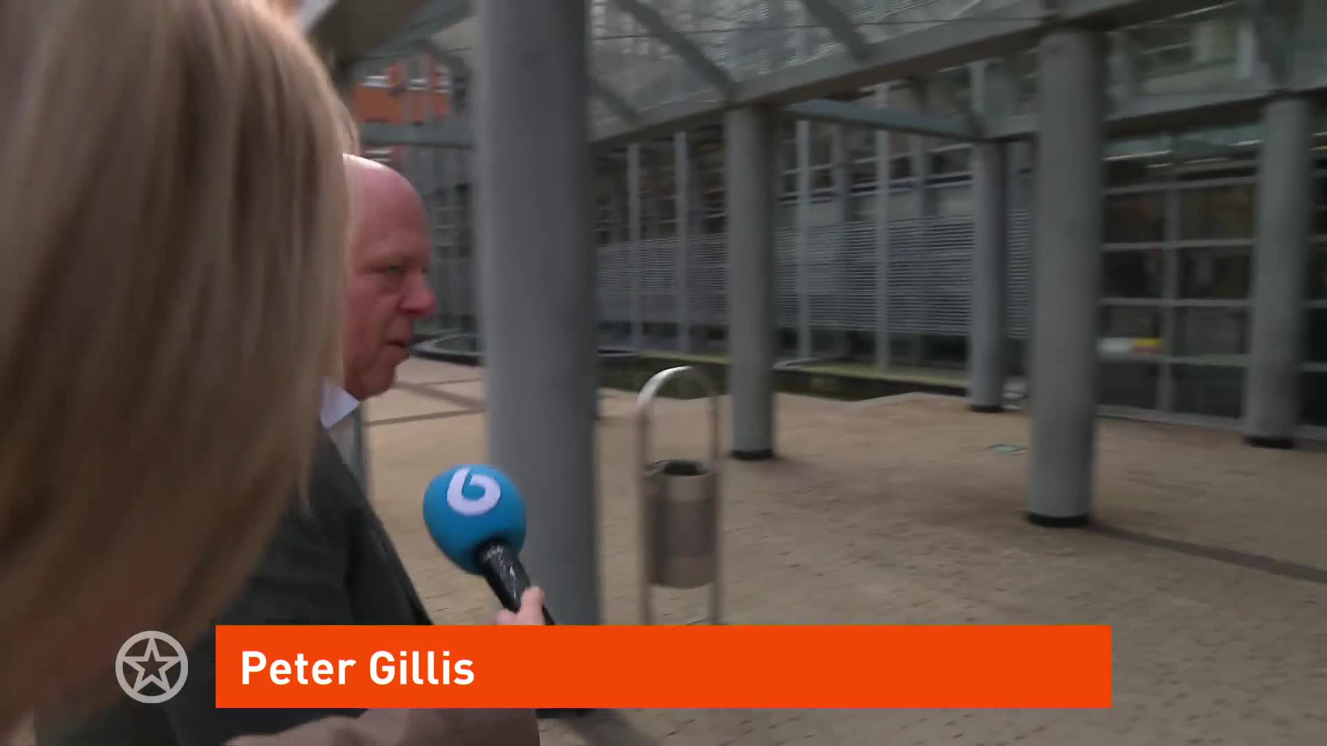 Aankomst Peter Gillis rechtbank