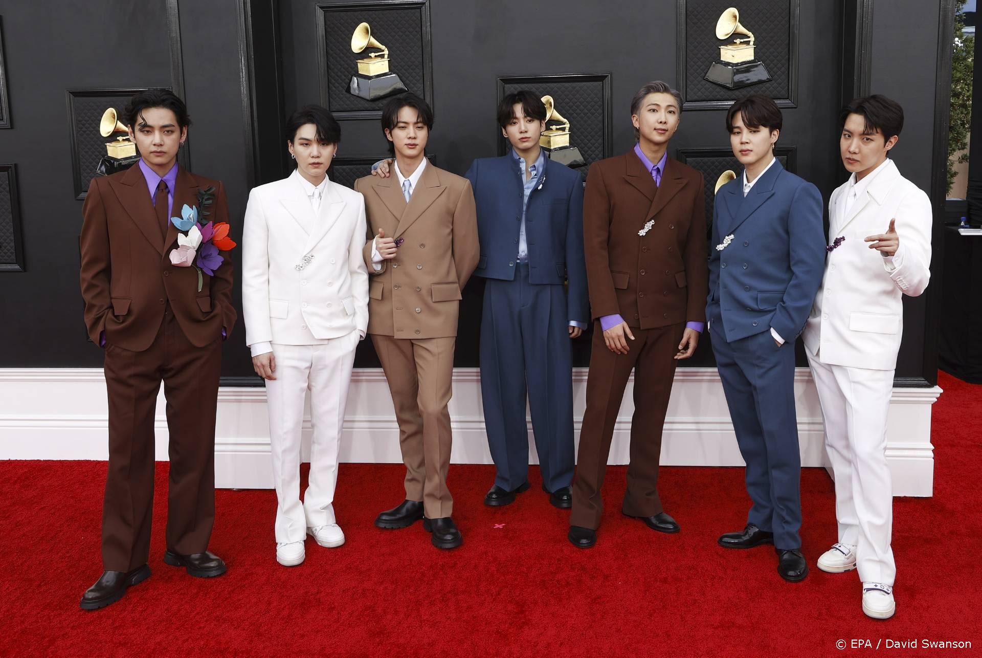 BTS niet bedroefd na mislopen Grammy