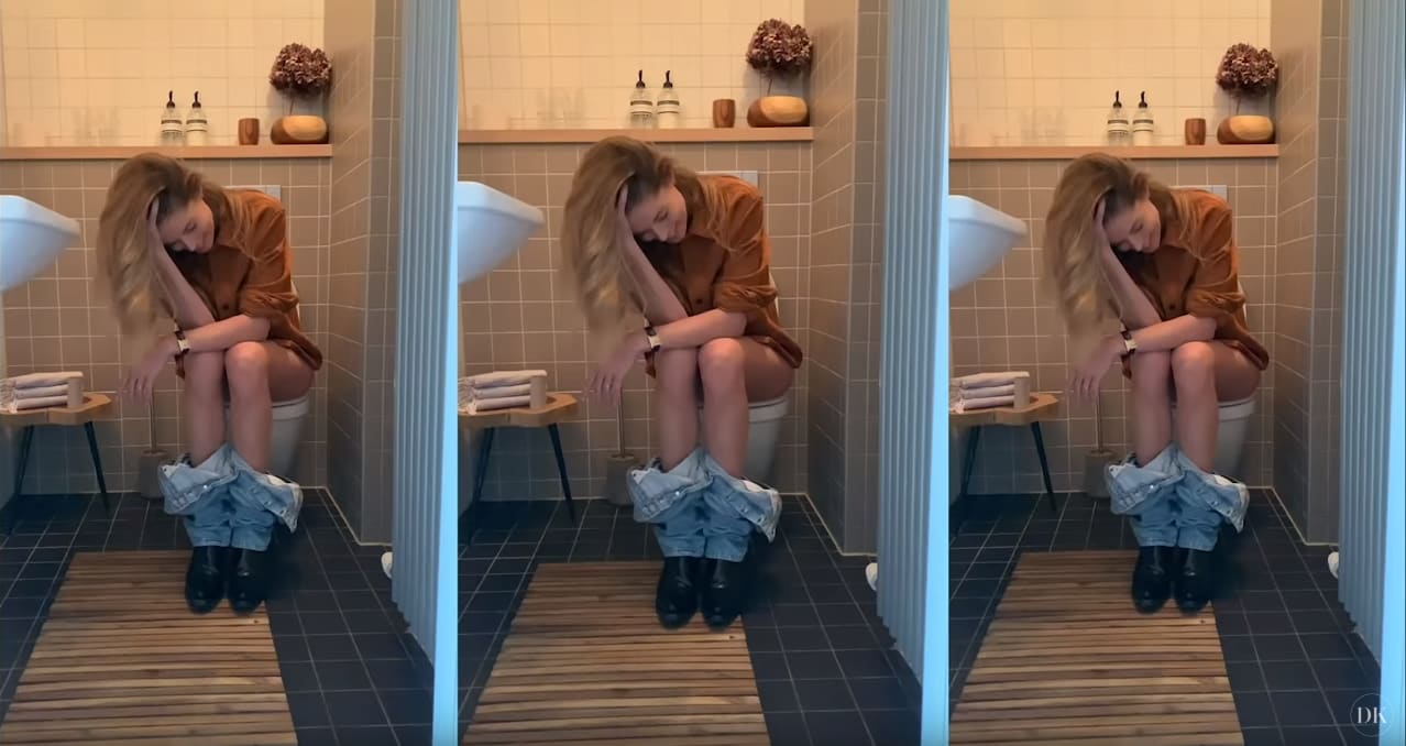 Doutzen deelt intieme beelden op de wc