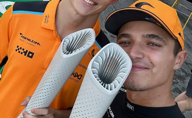 ZIEN: Feestende Lando Norris gewond geraakt op Koningsdag