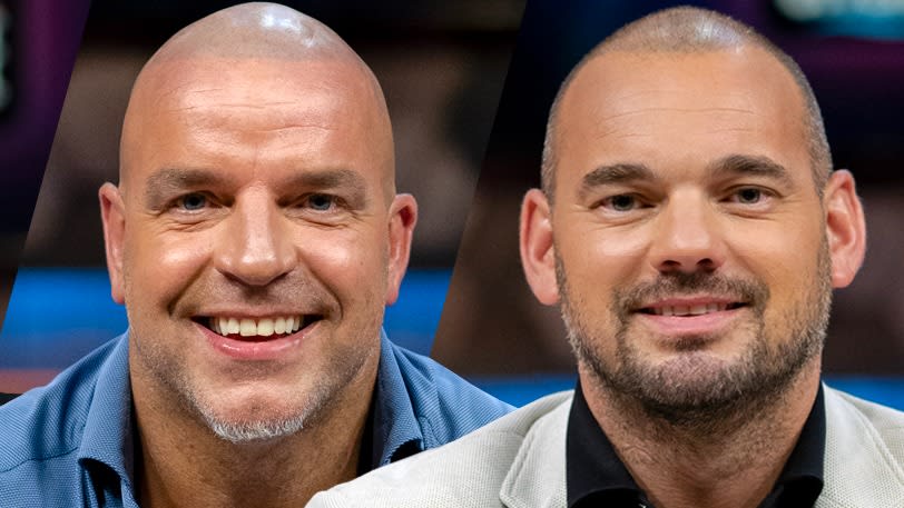 Hilarisch! Wesley Sneijder en Andy van der Meijde zingen samen