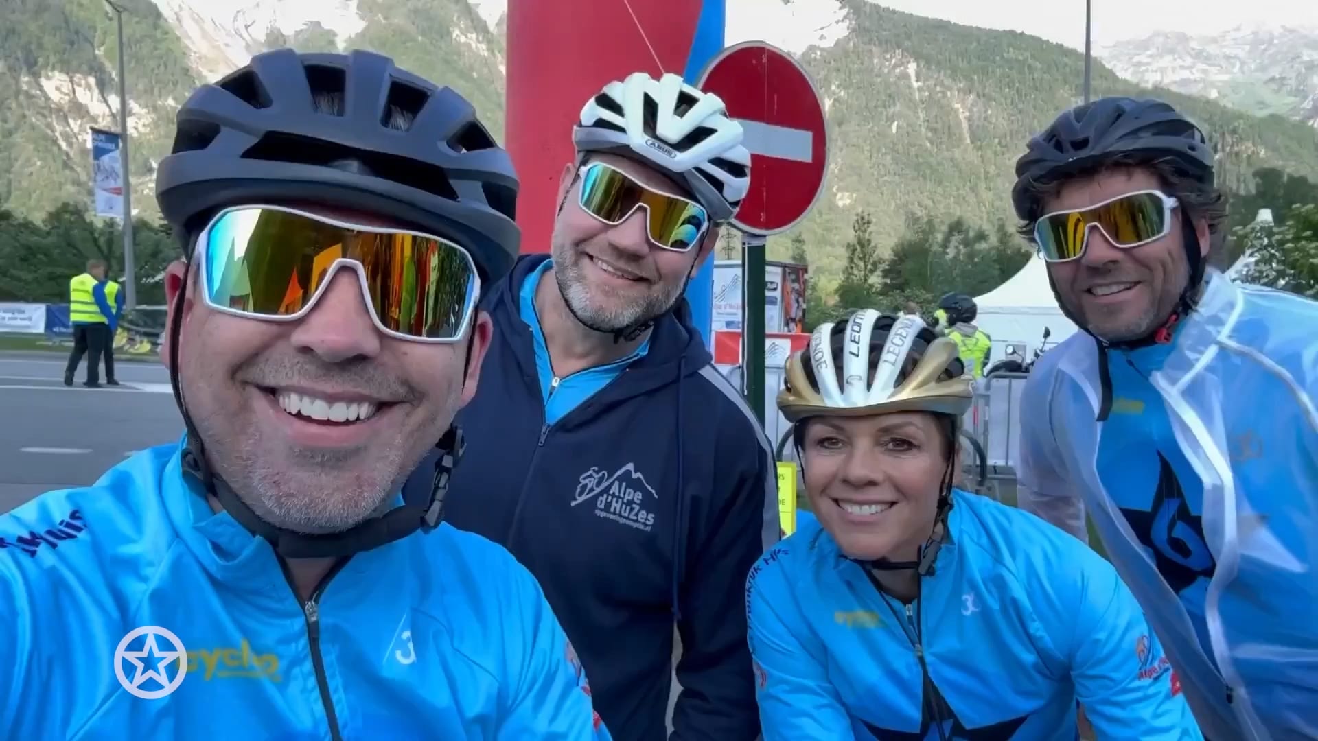 SBS6-sterren verbijten pijn na Alpe d'Huez-beklimmingen