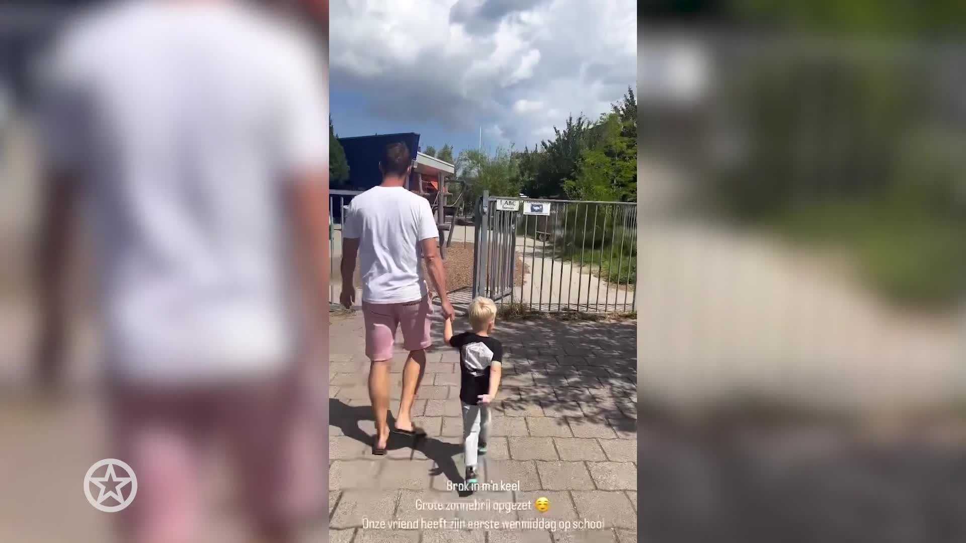 Zoontje Monique Smit eerste wenmiddag op school