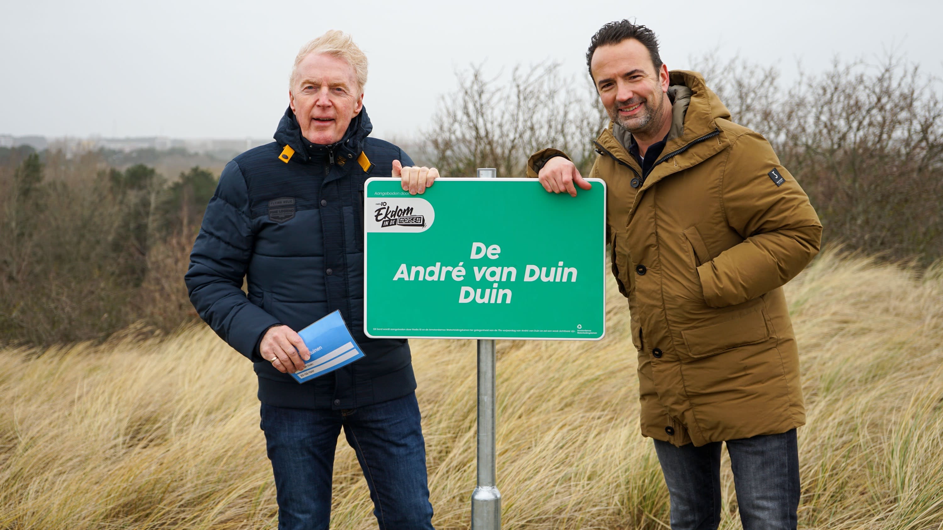 André van Duin krijgt een eigen duin