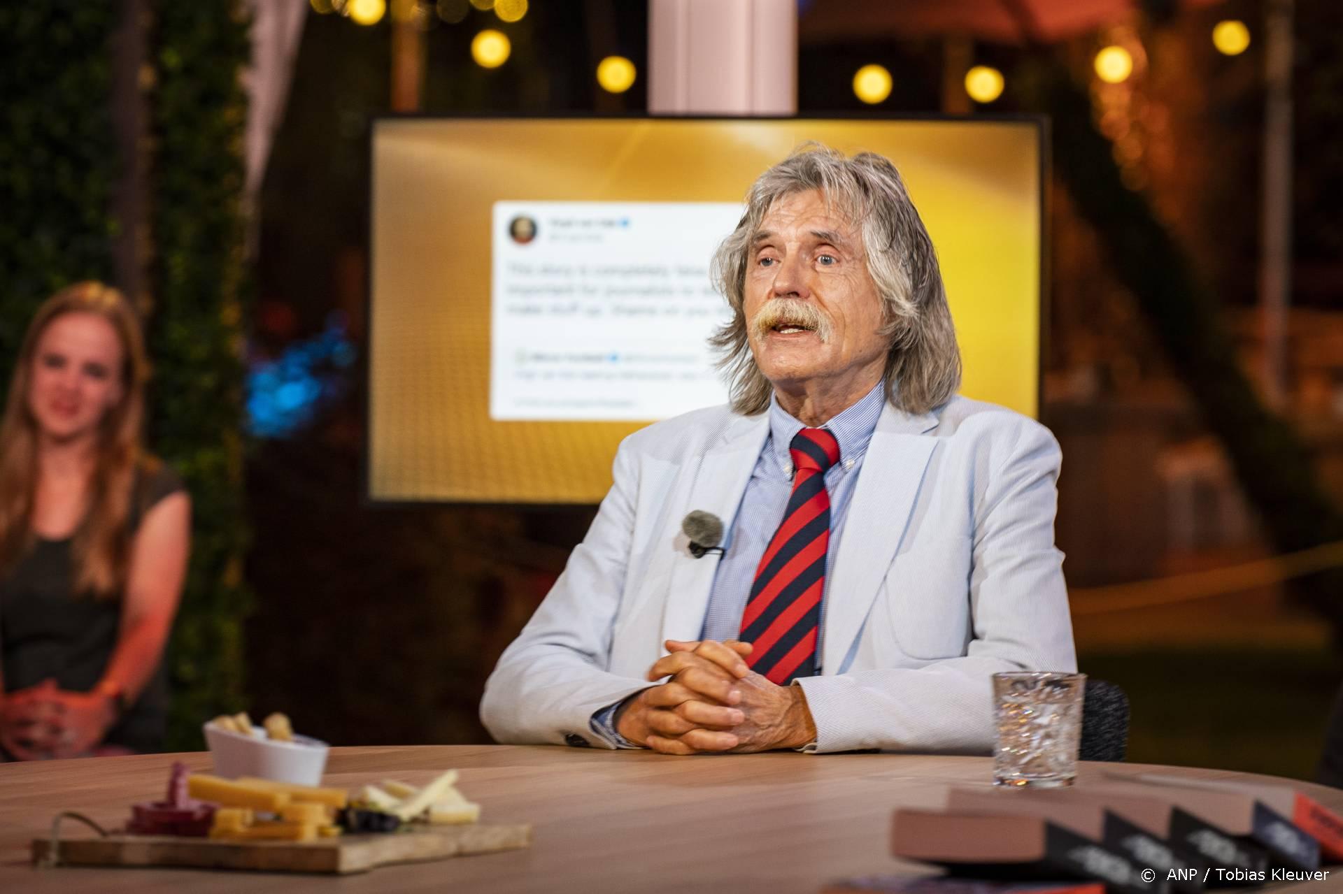 Johan Derksen: 'Wij gaan er maandag gewoon weer zitten'