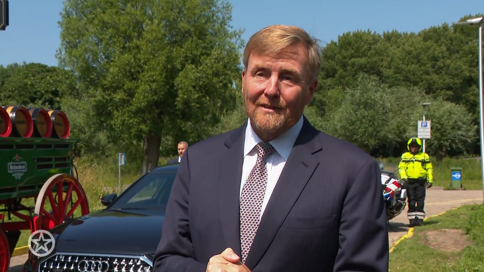 Koning Willem-Alexander over de gebroken arm van prinses Amalia