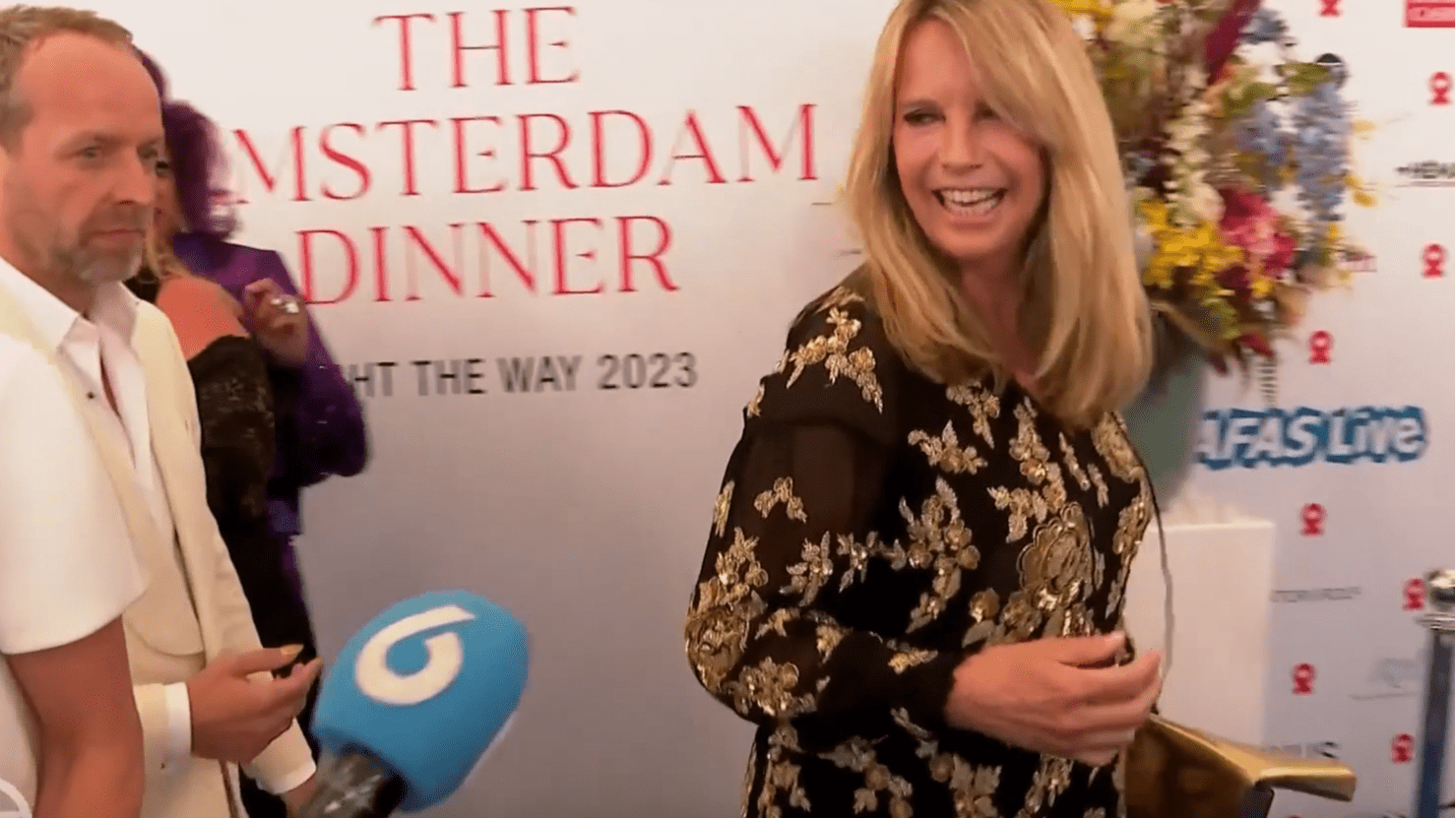 Linda de Mol voor het eerst weer te zien op de loper 