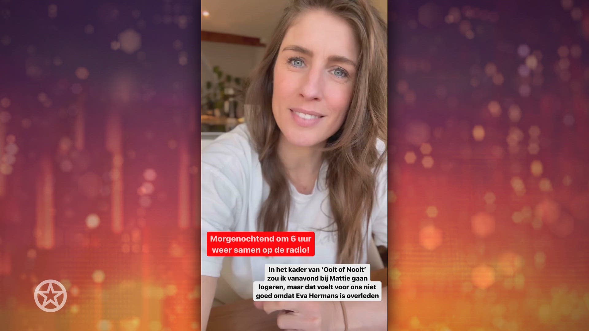 Mattie Valk en Marieke Elsinga passen show aan na overlijden OML-Eva