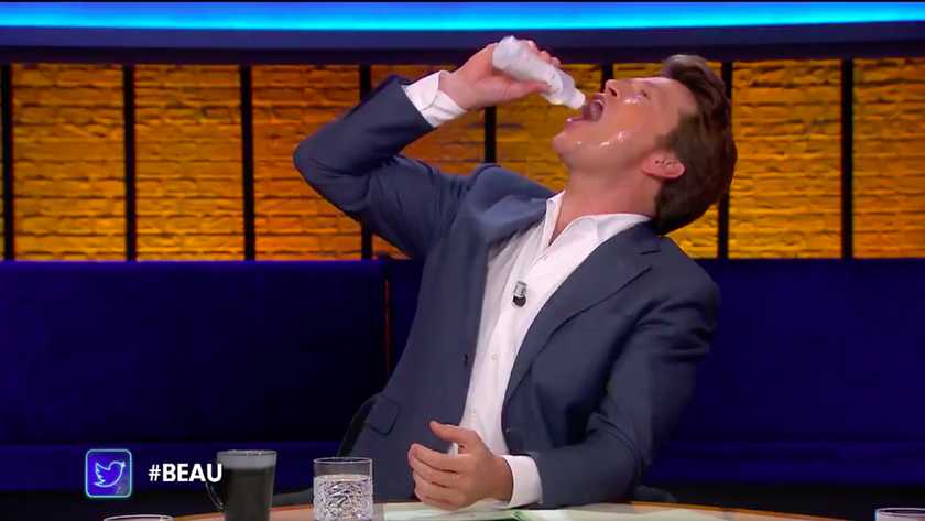 Heftig: Beau drinkt desinfectiemiddel 