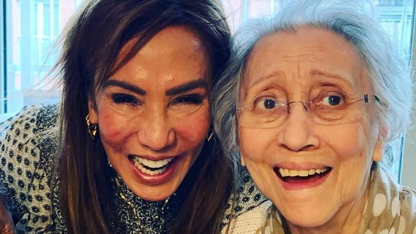 Patty Brard heeft quality time met moeder Gerda