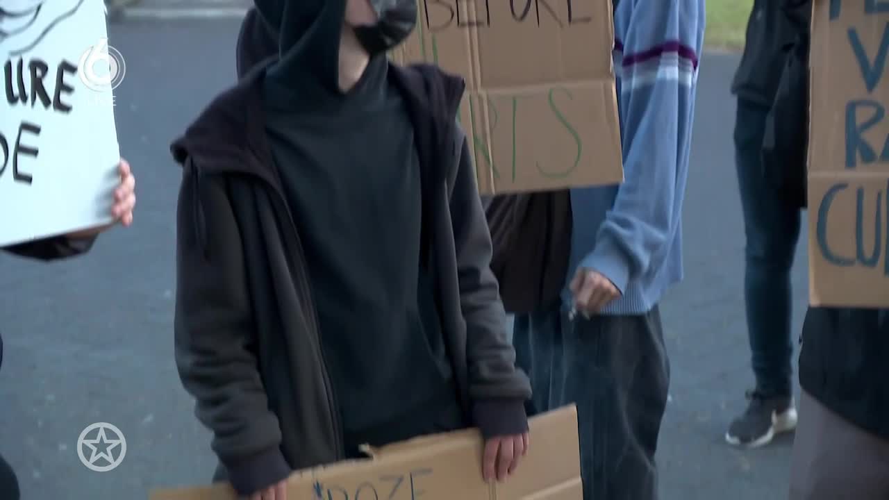 Demonstraties bij studio Vandaag Inside