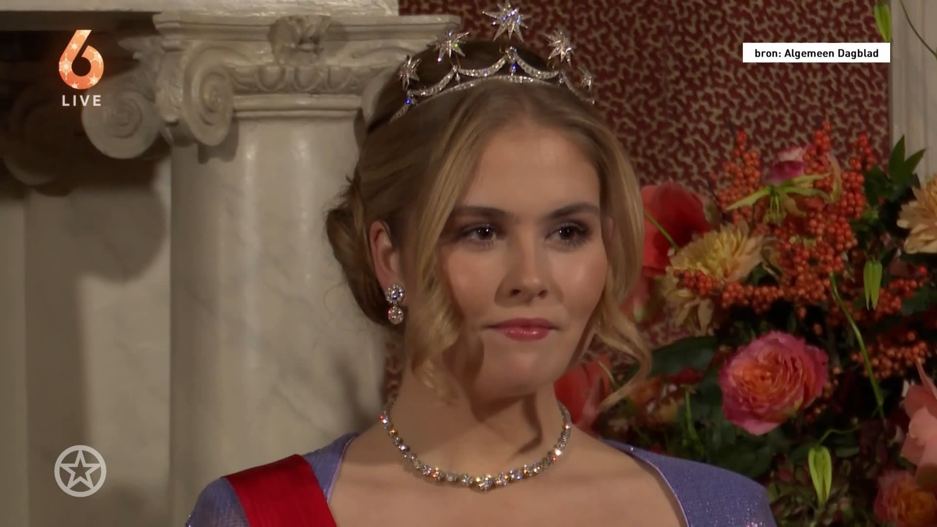 Prinses Amalia maakt opnieuw veel indruk bij staatsbanket