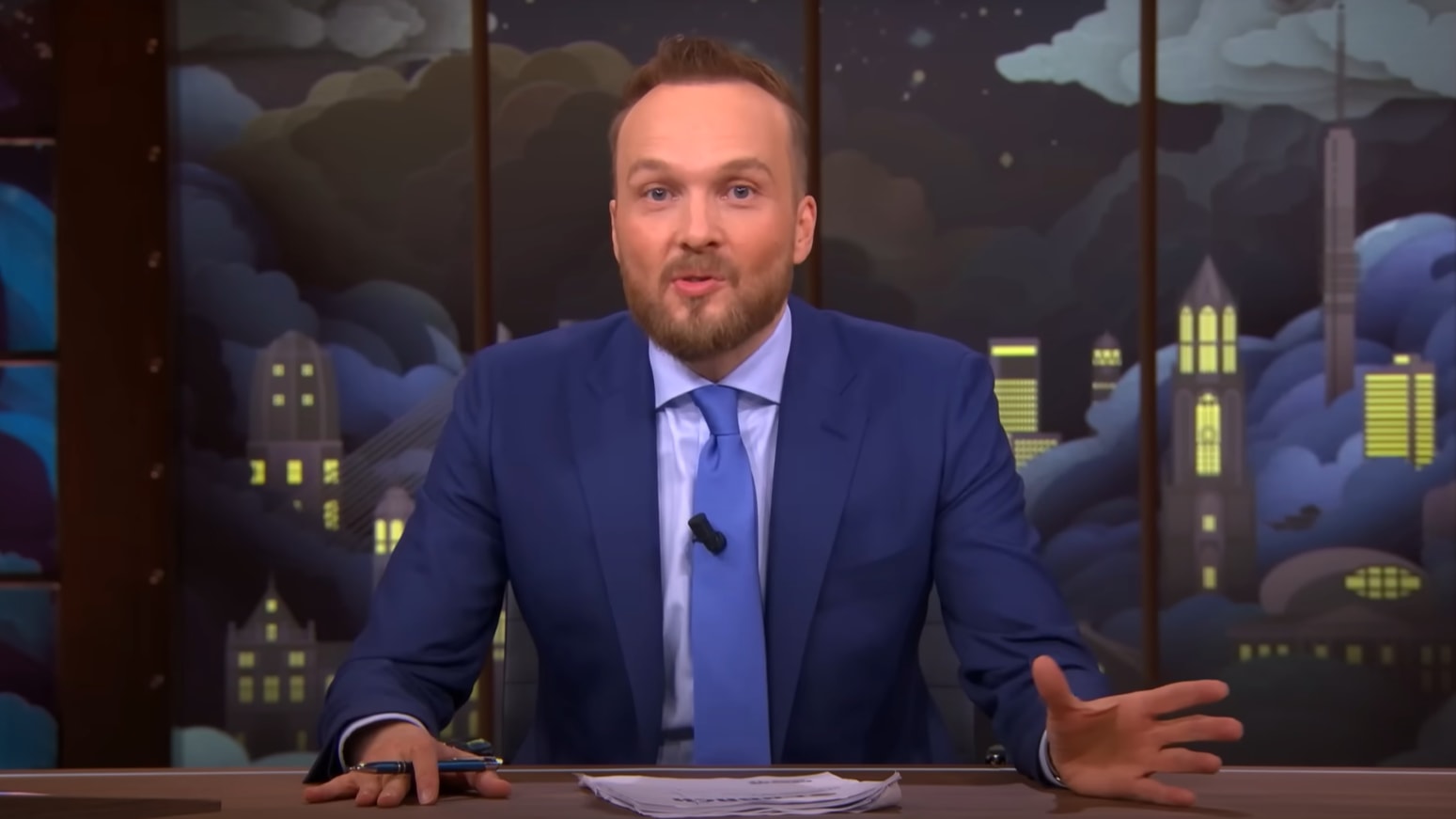 Lubach-gast recreëert 'beruchte foto' tijdens uitzending