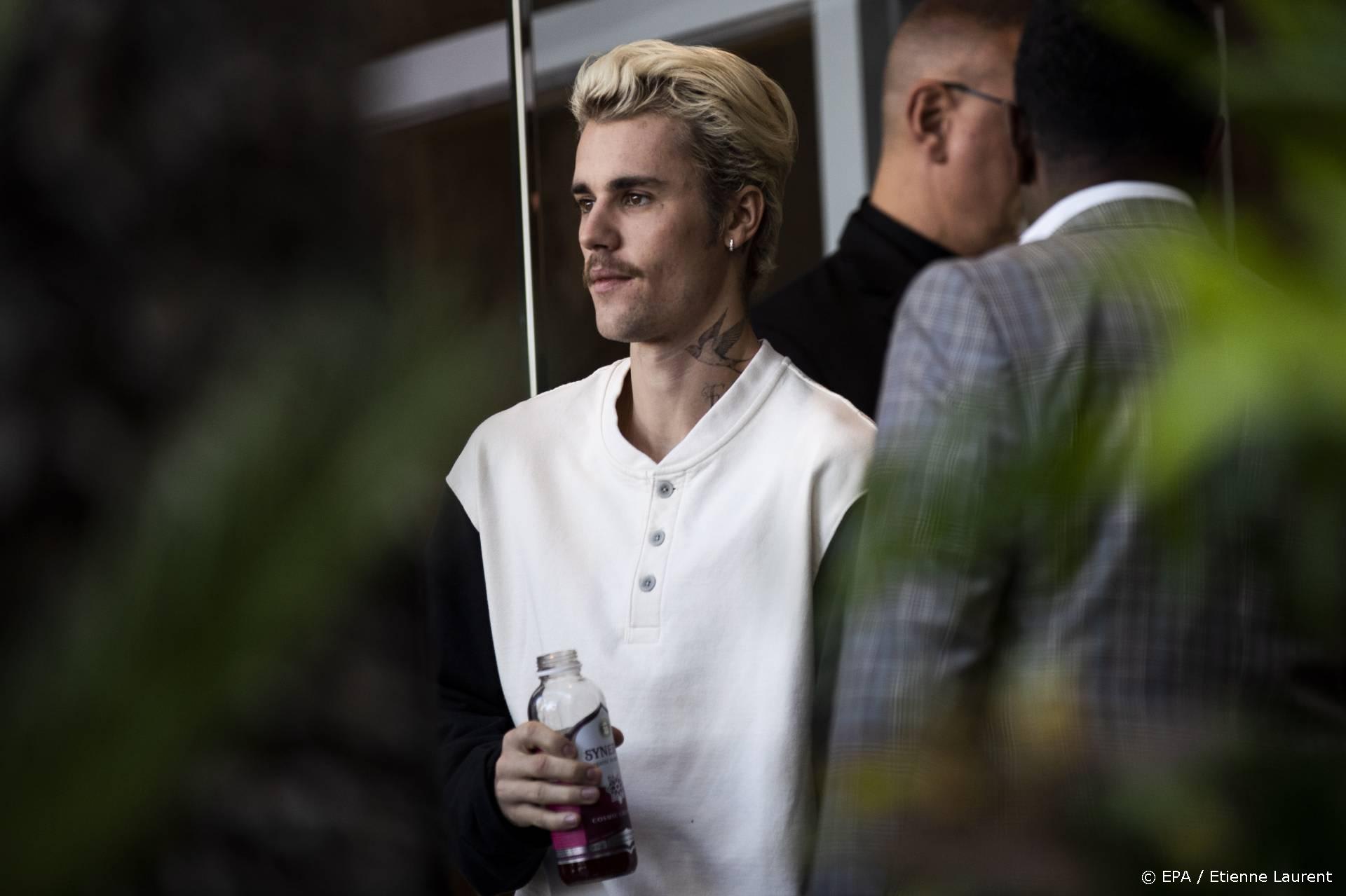 Justin Bieber ontmoet Franse president Macron