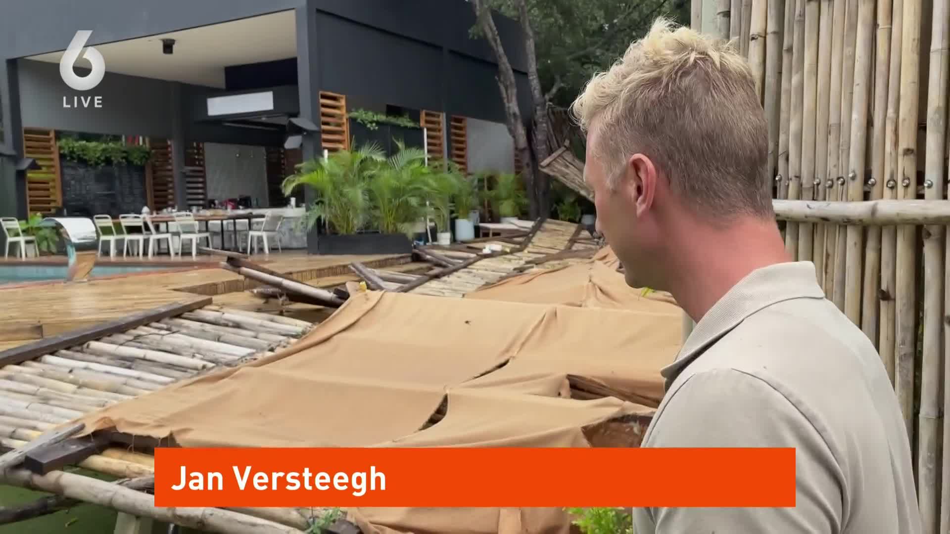 Jan Versteegh te maken met orkaan tijdens opnames