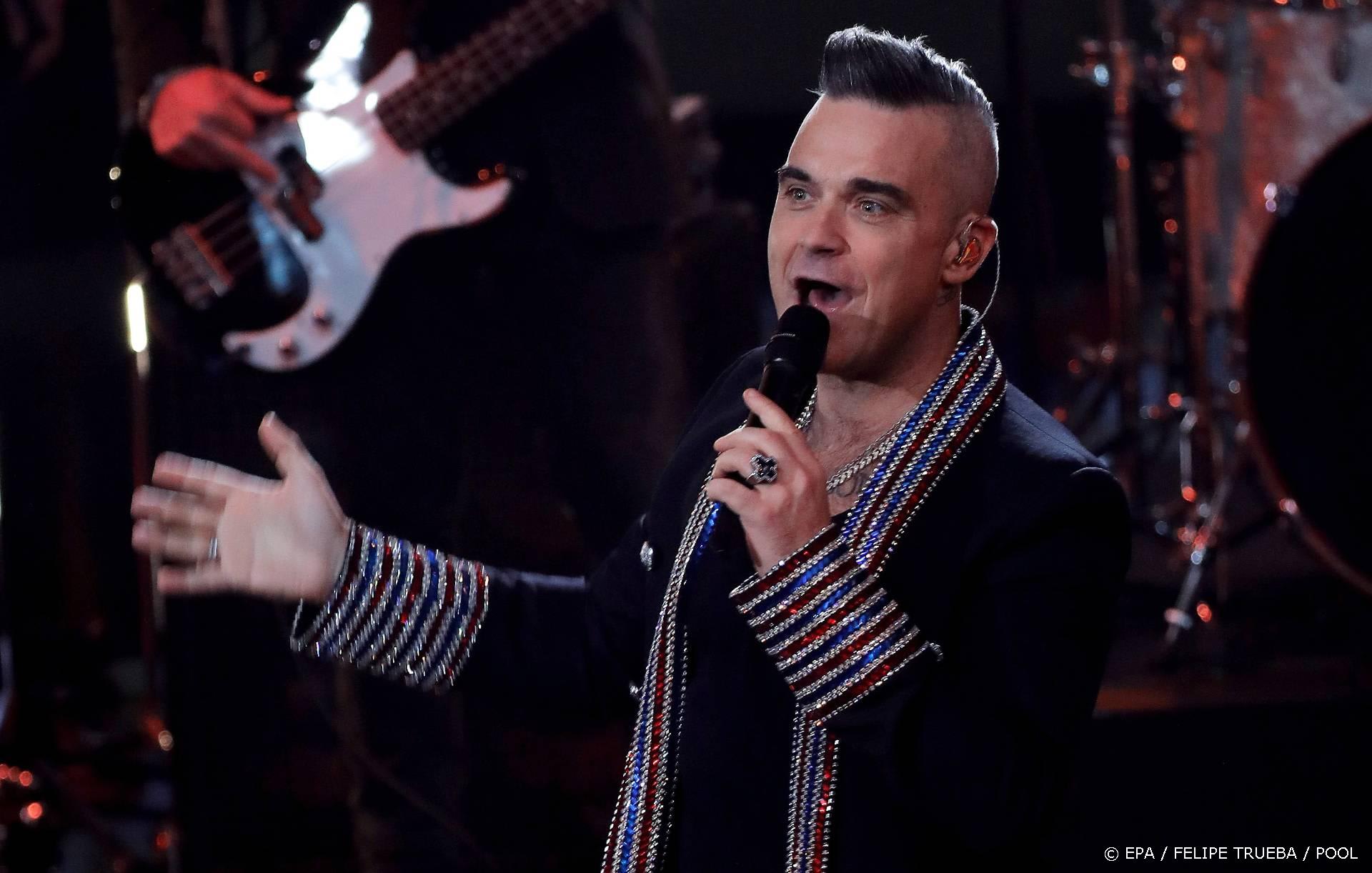 Robbie Williams bereidt zich feestend voor op Amsterdamse show