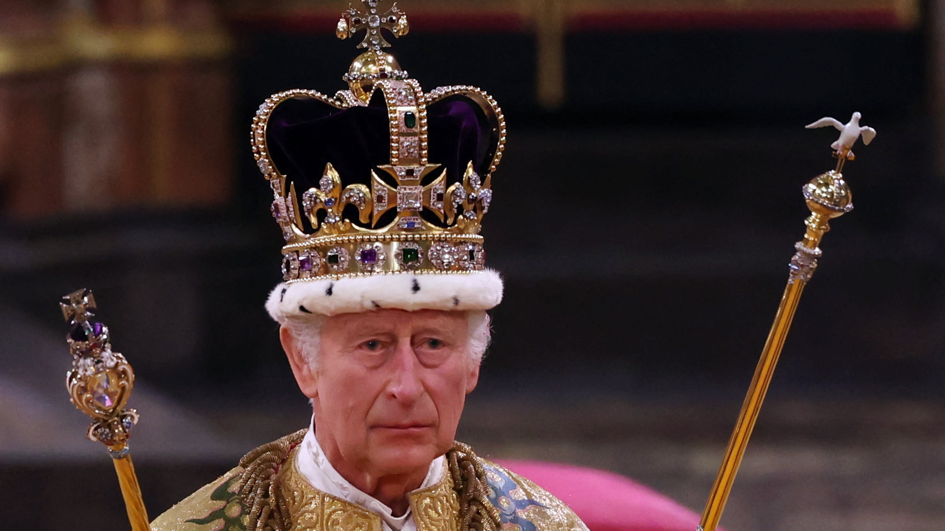 Koning Charles gekroond in Westminster Abbey