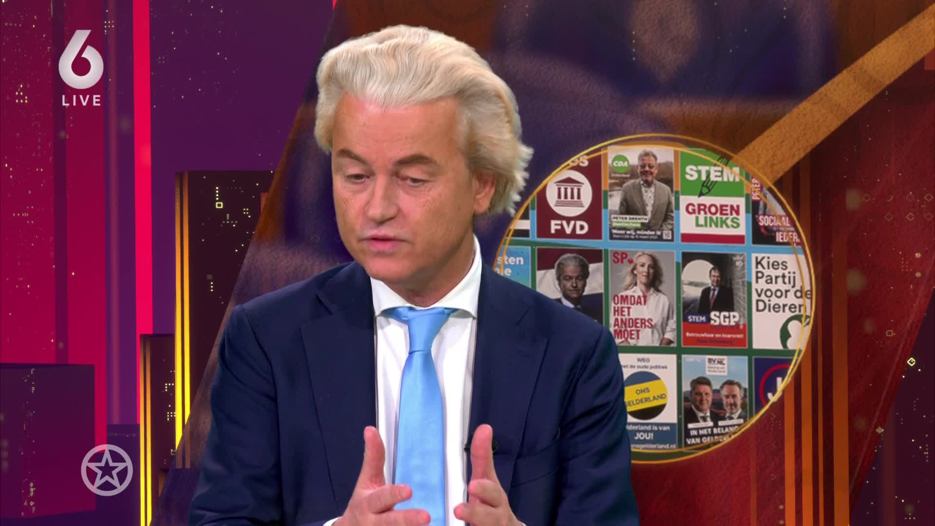 Geert Wilders in Shownieuws