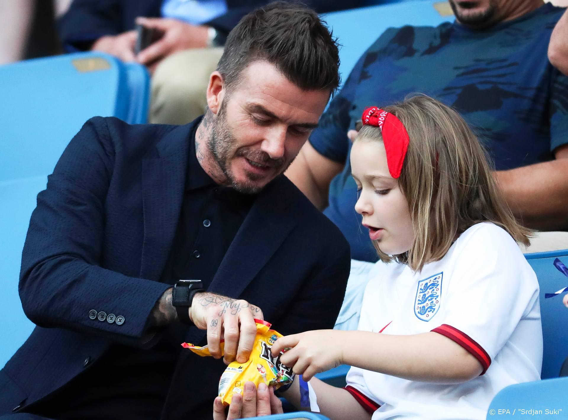 David Beckham beleeft 'droomdate' met vrouw en dochter