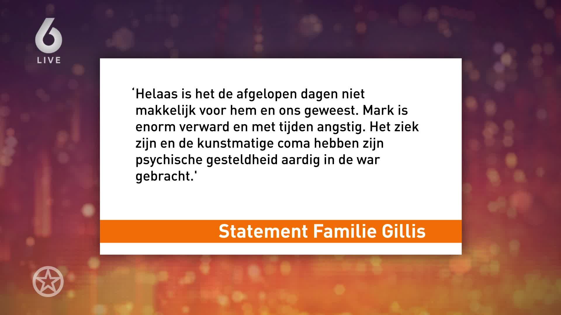 Update Mark Gillis: moet alles weer opnieuw leren