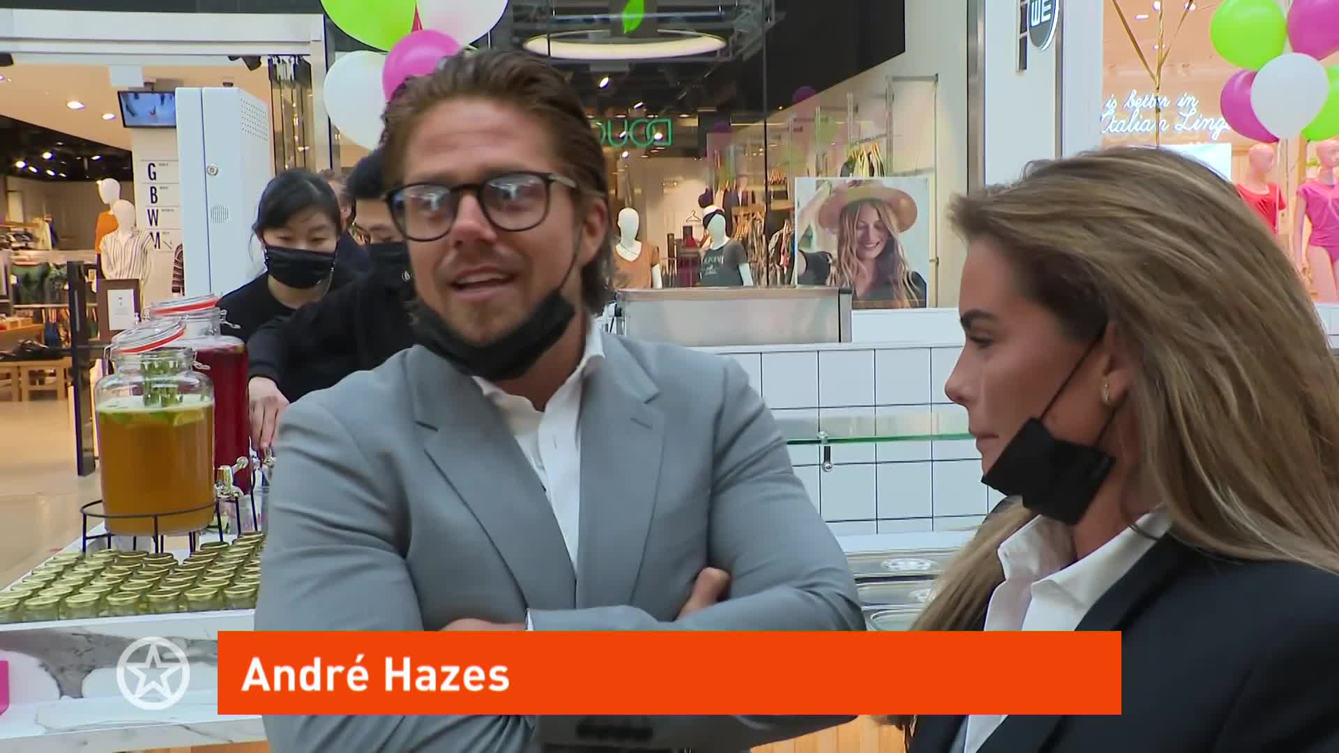 ZIEN: André Hazes en Sarah bij opening Rachels theebar