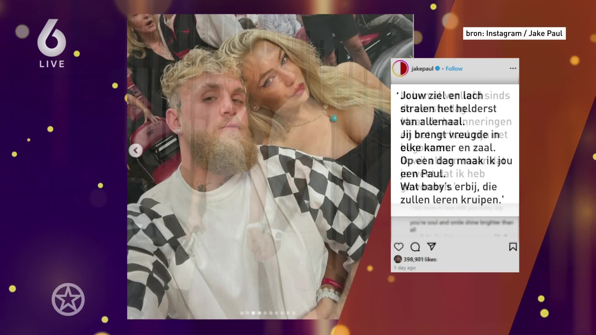 Jutta Leerdam en Jake Paul vieren 1-jarig samenzijn