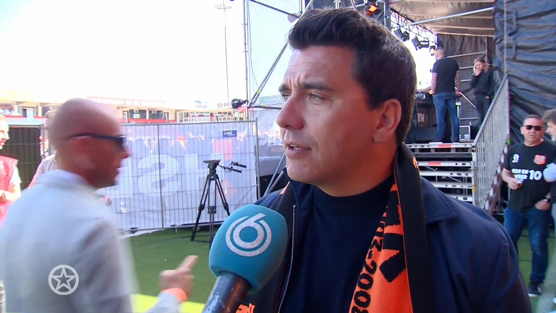 Jan Smit bij huldiging FC Volendam