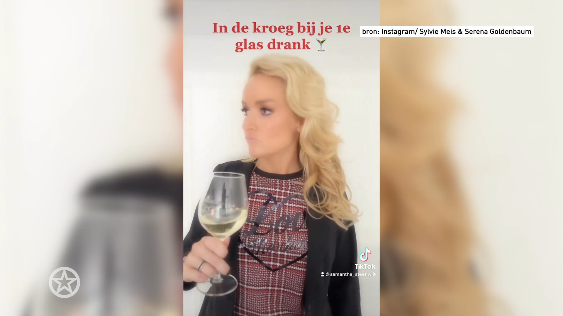 Samantha Steenwijk is aan het rellen