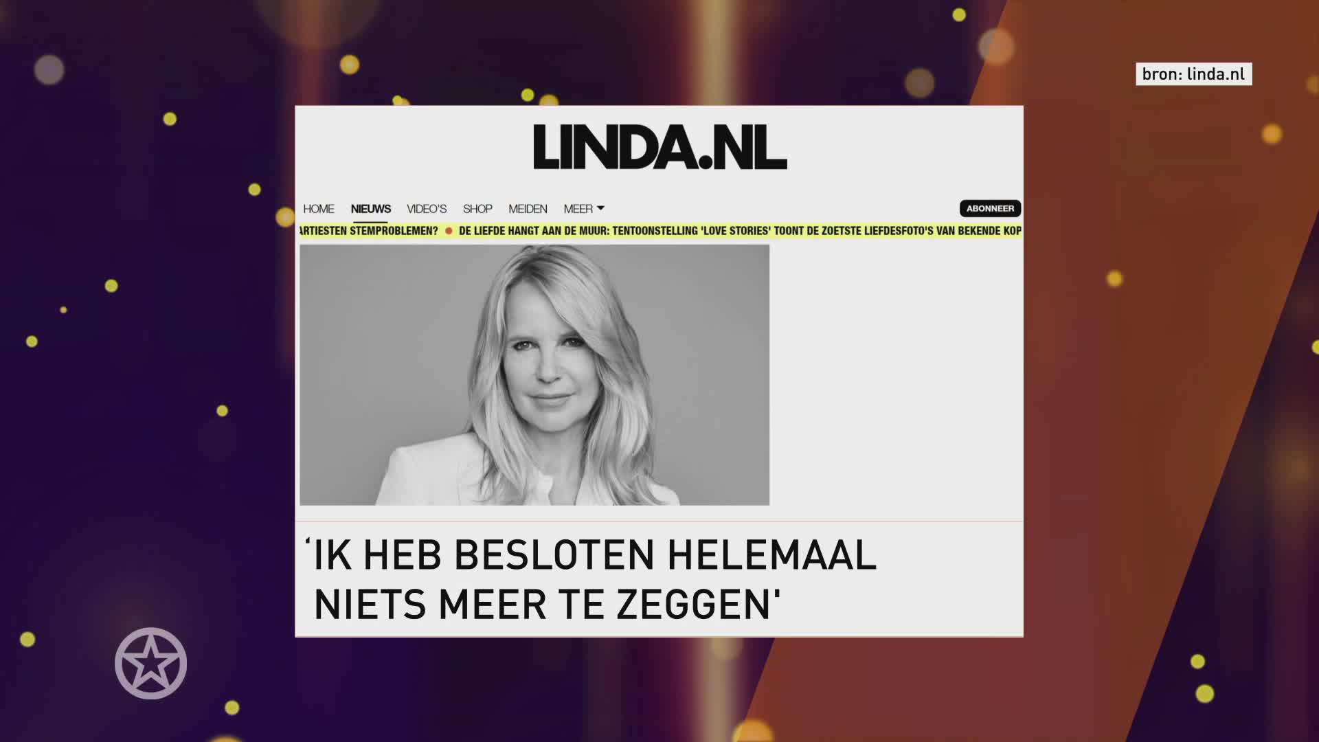 Linda de Mol doet haar verhaal