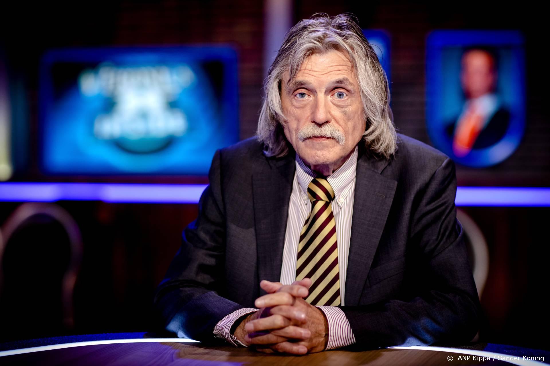 Johan Derksen door het stof in Vandaag Inside