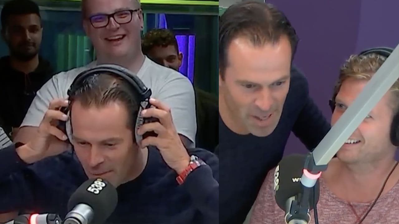 Nijhuis steelt de show bij Radio 538 en doet een Hansie Hansie: 'De groeten!'