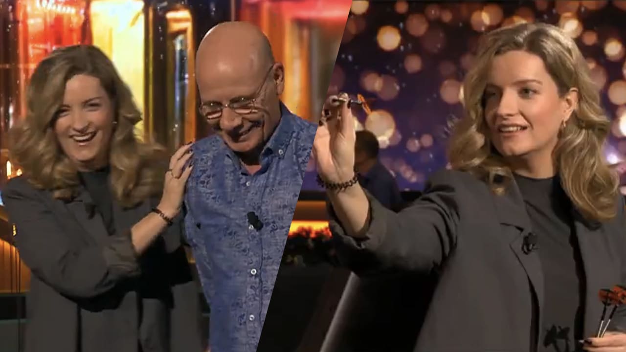 Video: Merel Ek helpt Co Stompé met dartsvraag: 'Het gaat niet goed komen met Co vanmiddag!'