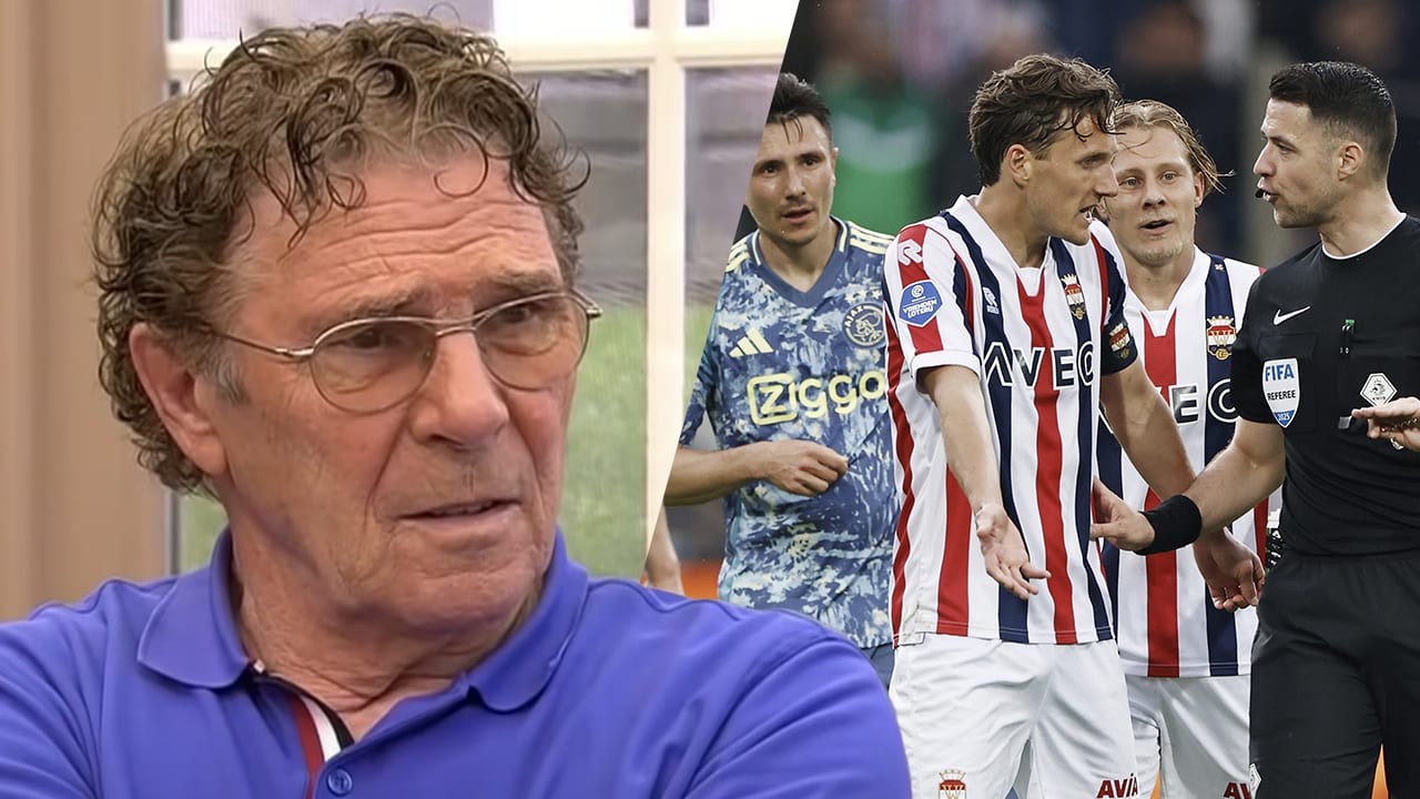Van Hanegem verbaasd door keuze arbitrage bij mogelijke penalty Willem II: 'Ajax kwam goed weg'