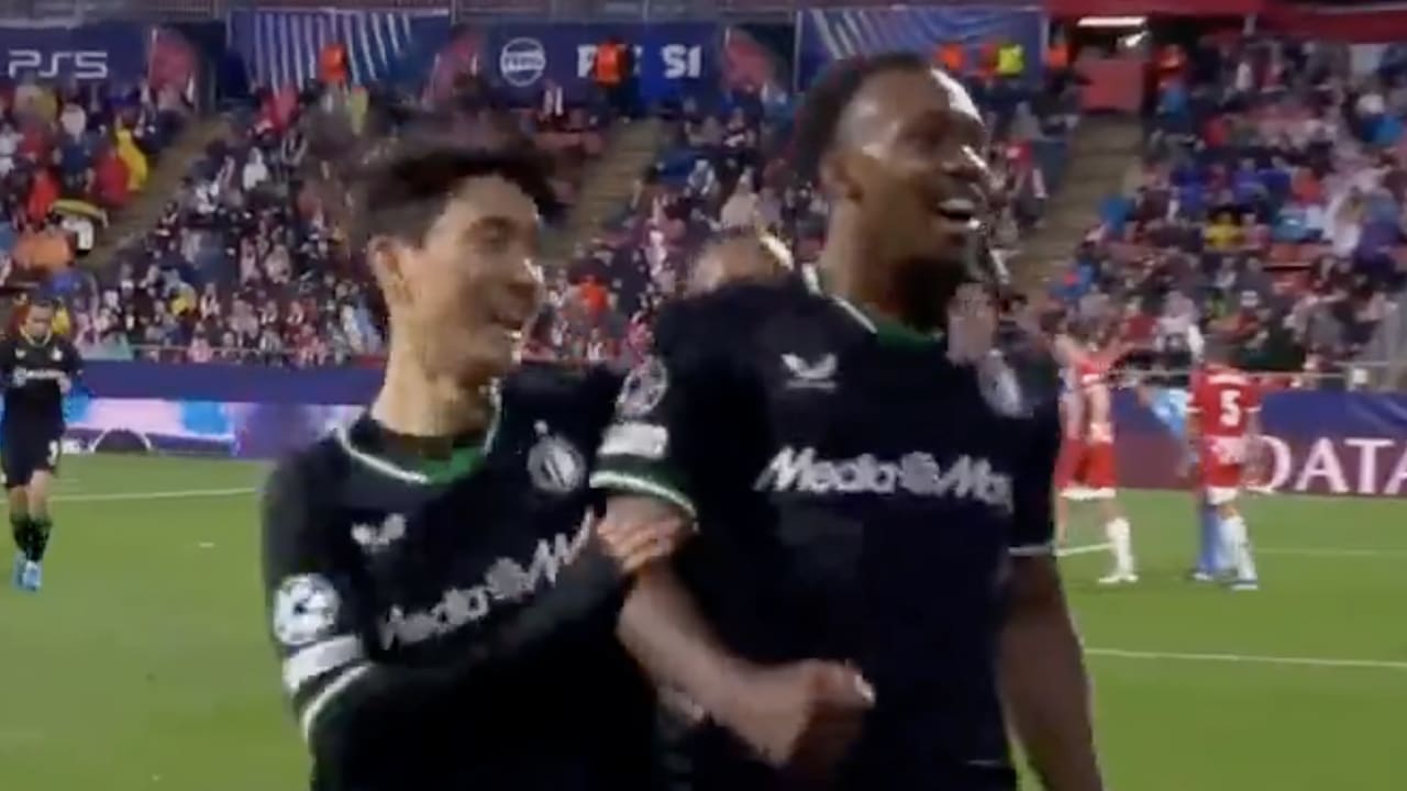 Videogoals: Feyenoord met 1-2 voorsprong de rust in tegen Girona
