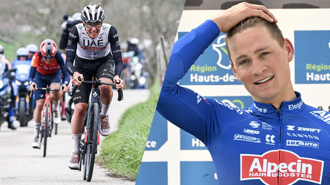 Pogačar zette beslissende aanval Amstel Gold Race in door tip van Mathieu van der Poel