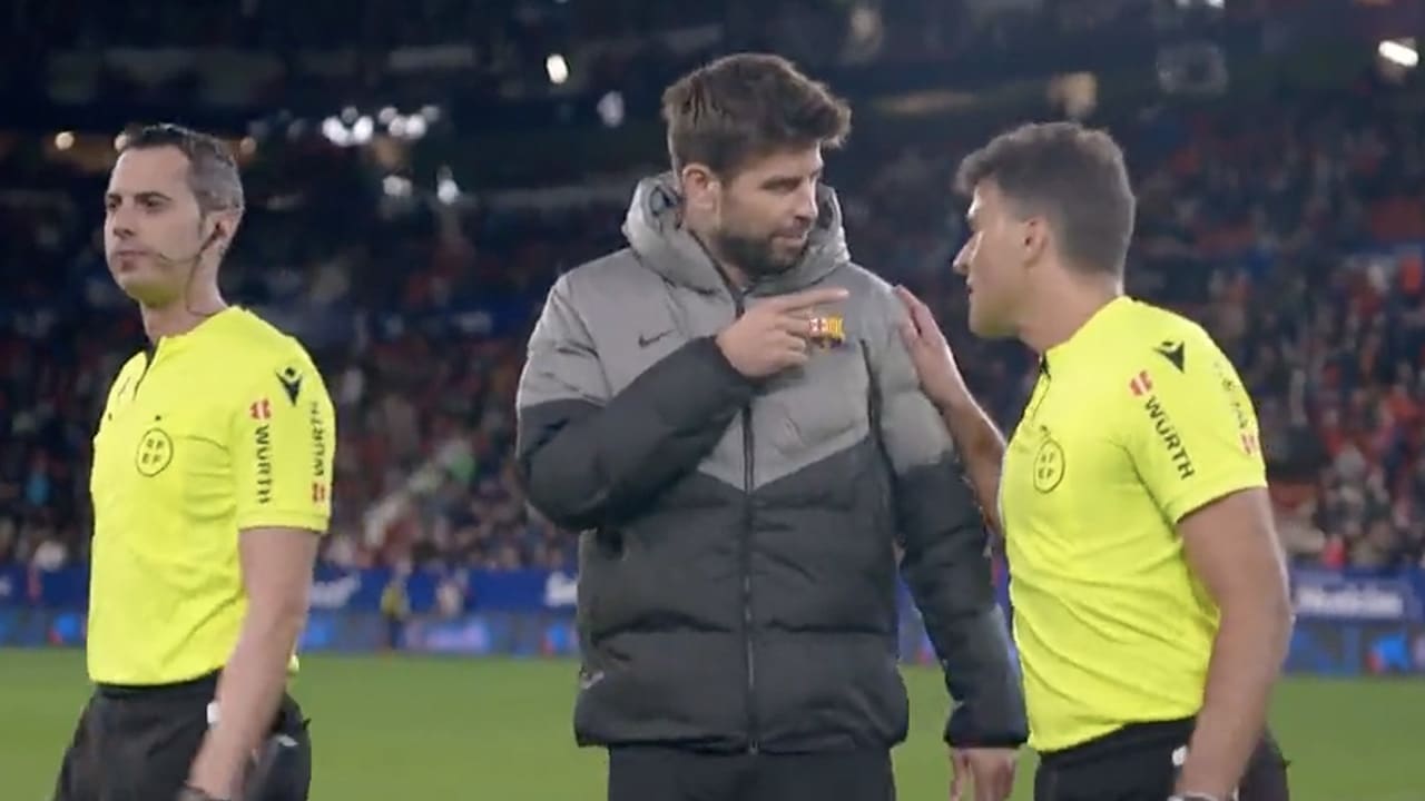 Video: Piqué krijgt rood in laatste wedstrijd voor FC Barcelona