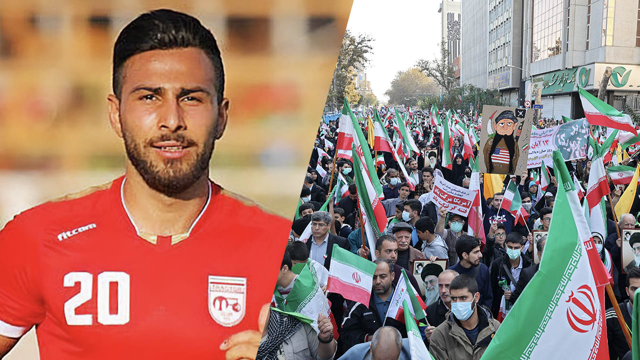 Iraanse voetballer hangt doodstraf boven het hoofd na deelname aan protesten