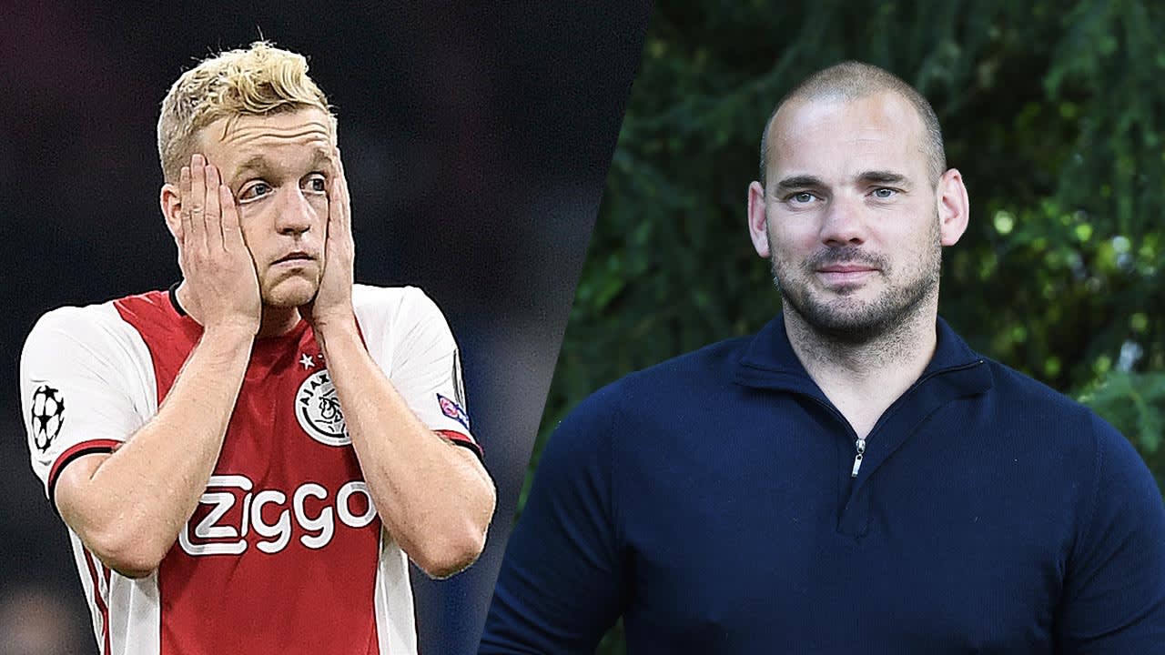 Sneijder moest Van de Beek rustig houden: 'Ga geen ruzie maken' 