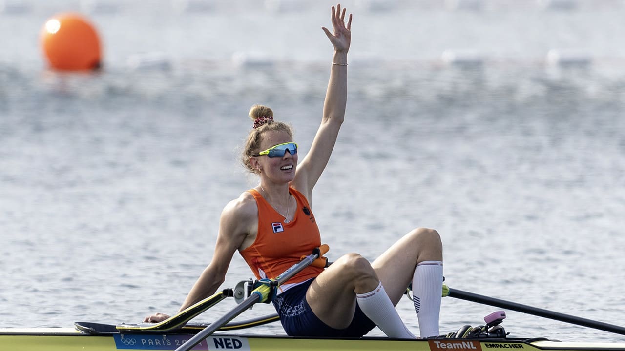 Vijfde goud voor Nederland! Roeister Florijn pakt gouden medaille in skiff na spannende race
