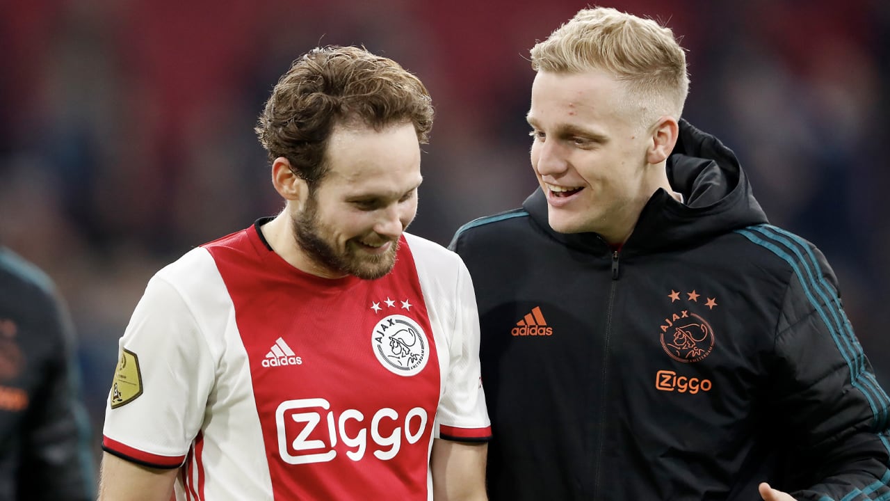 Blind en Van de Beek maken elkaars kapsel belachelijk op Instagram