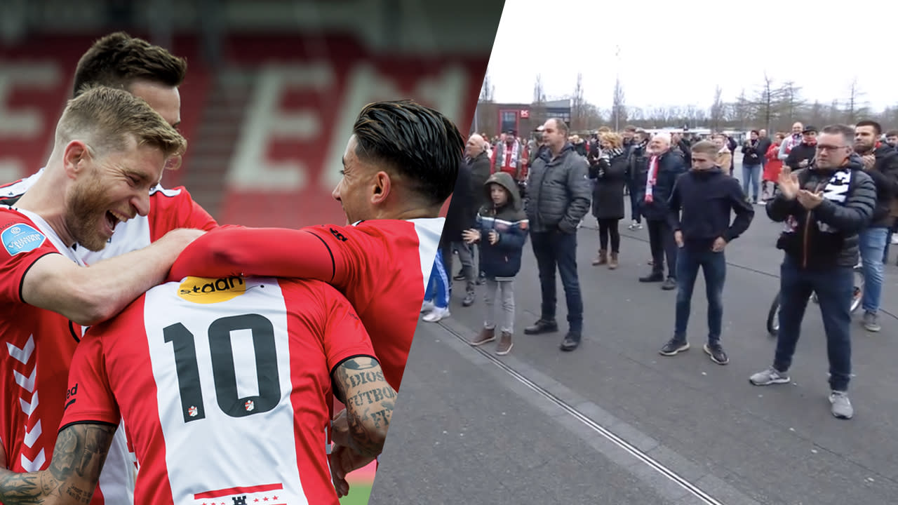 FC Emmen boekt overtuigende zege op RKC na mooie steunbetuiging fans