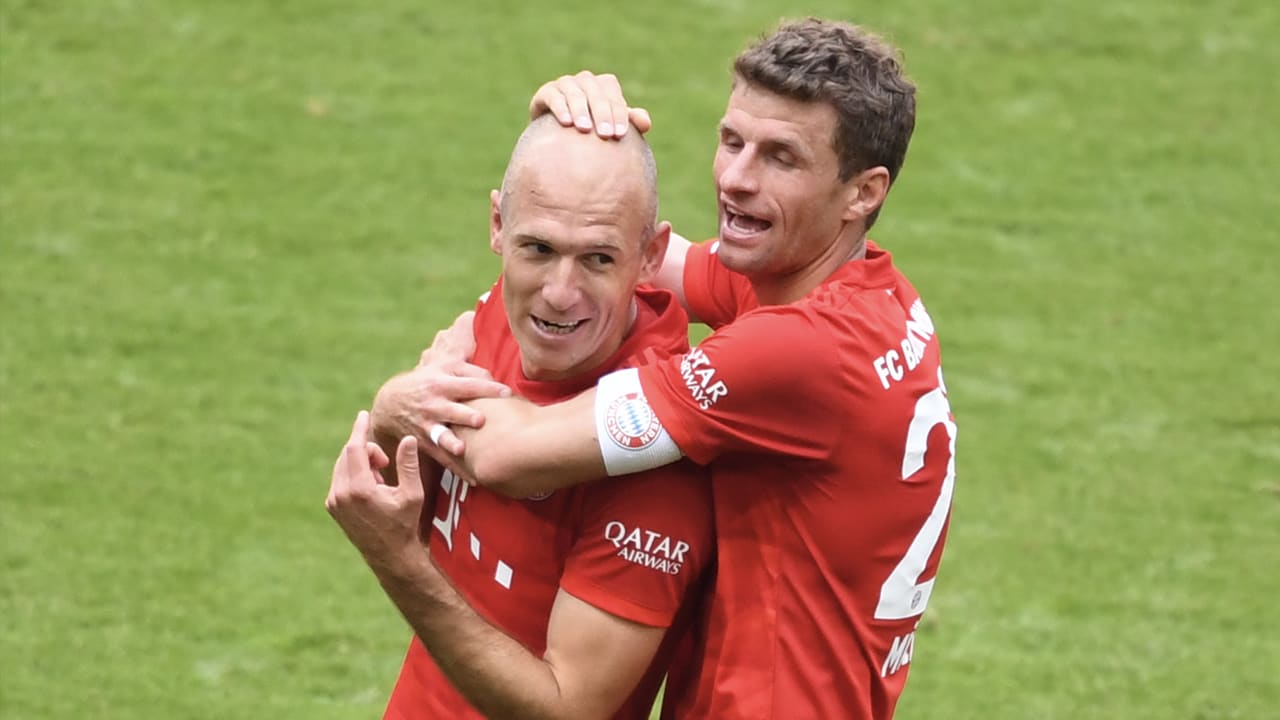 Müller polst Robben voor terugkeer naar Bayern München